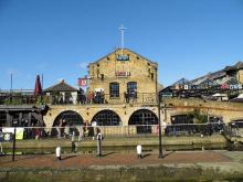 Camden Lock side markets and pubs