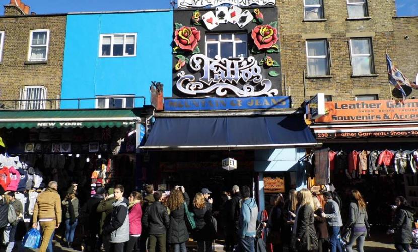 Camden High Street tattoo shop
