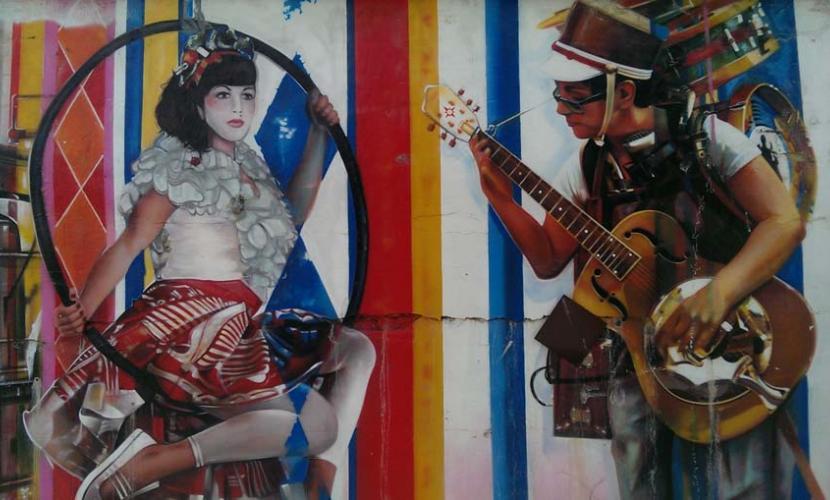 Great grafitti all around the markets