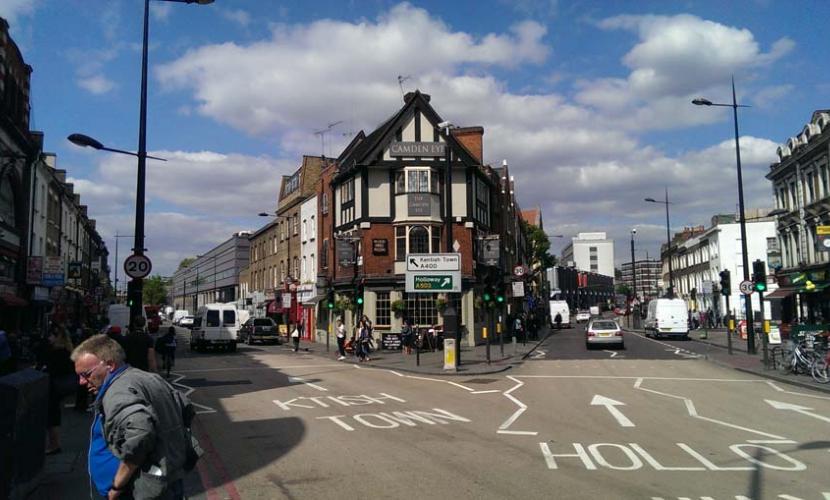 Main square with the Camden Eye