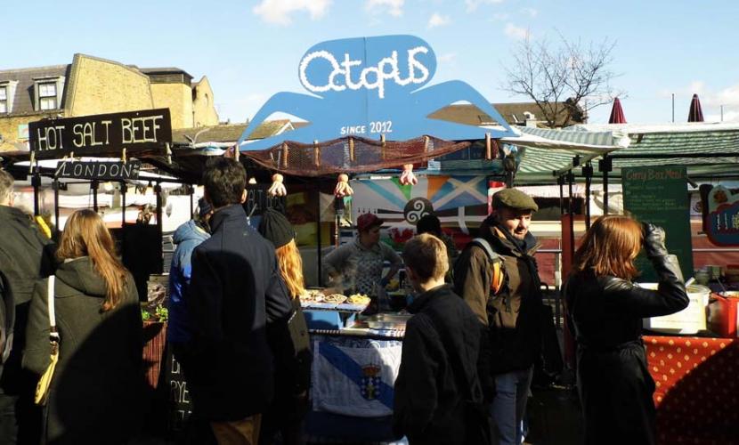 Cheap meal treats in Camden Lock market