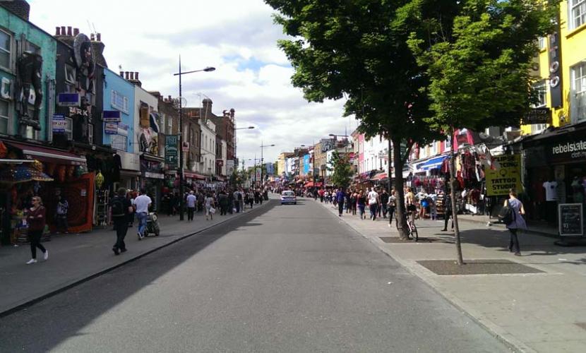 Camden High street near the station